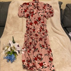 Flower long flowing dress